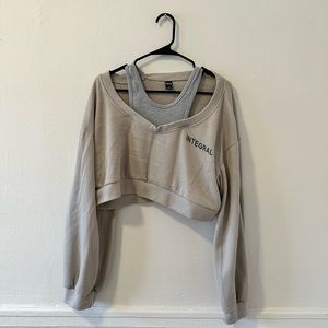 Cropped sweatshirt